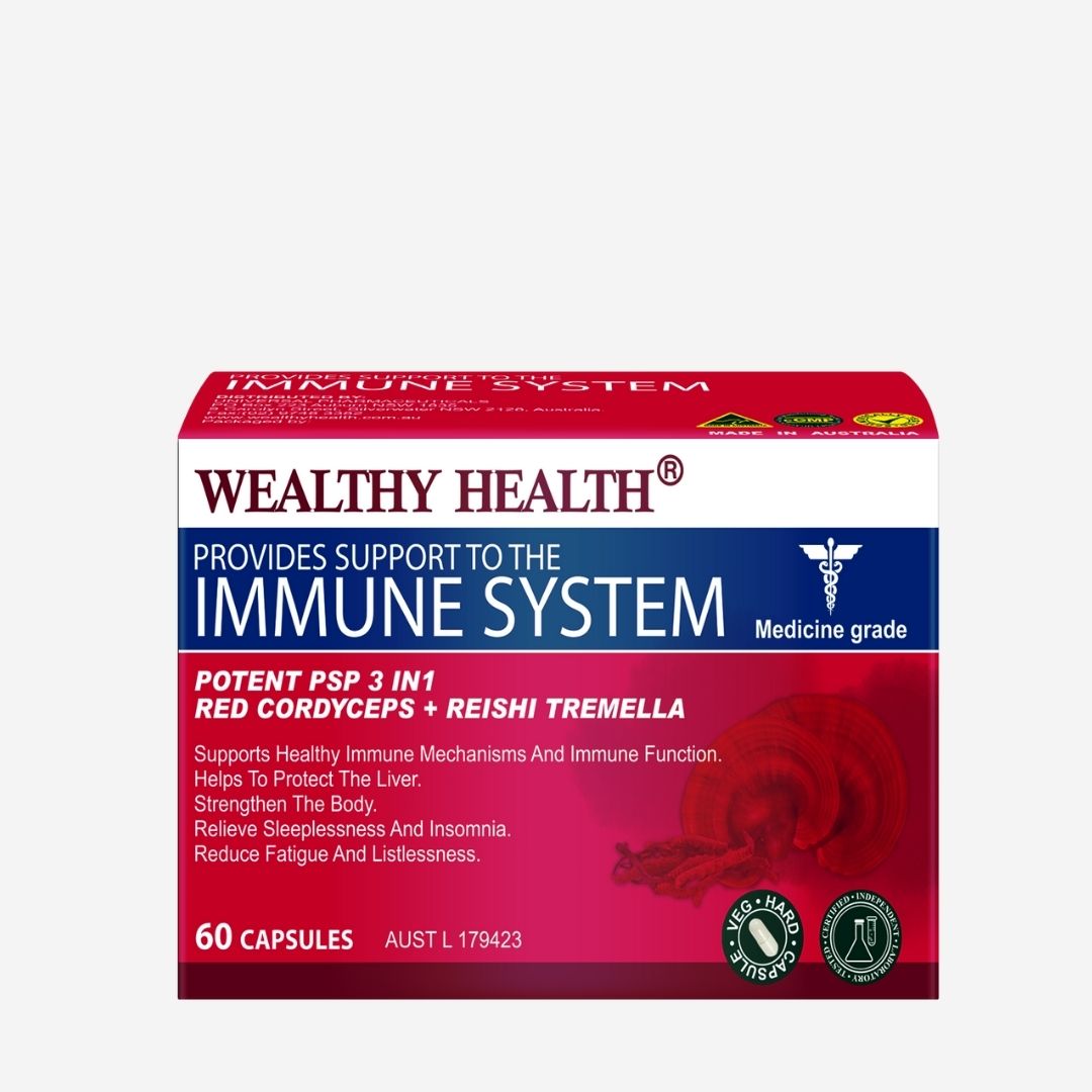 Potent PSP 3 in 1 Red Cordyceps + Reishi Tremella Complex Immune Support image 0