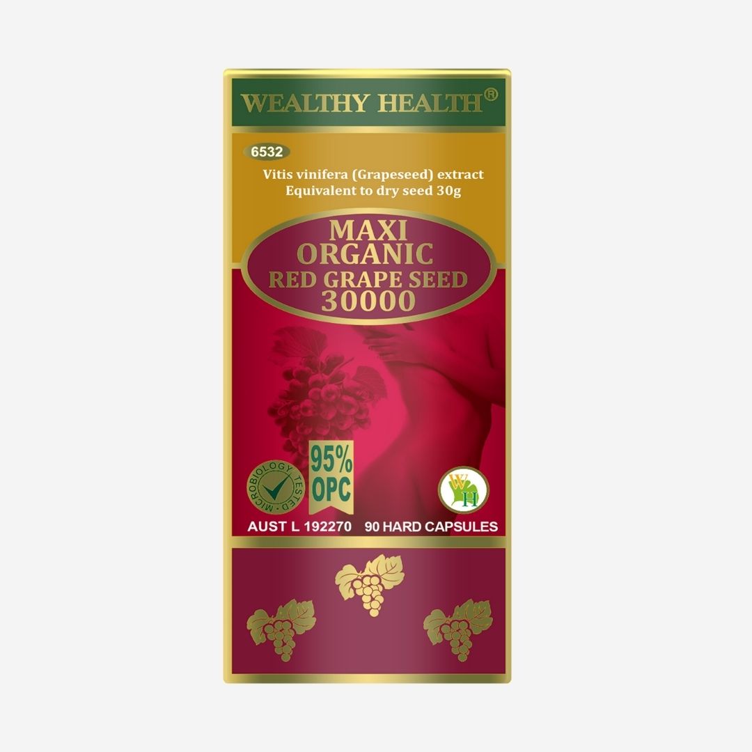 Maxi Organic Red Grape Seed Capsules 30000 image 0