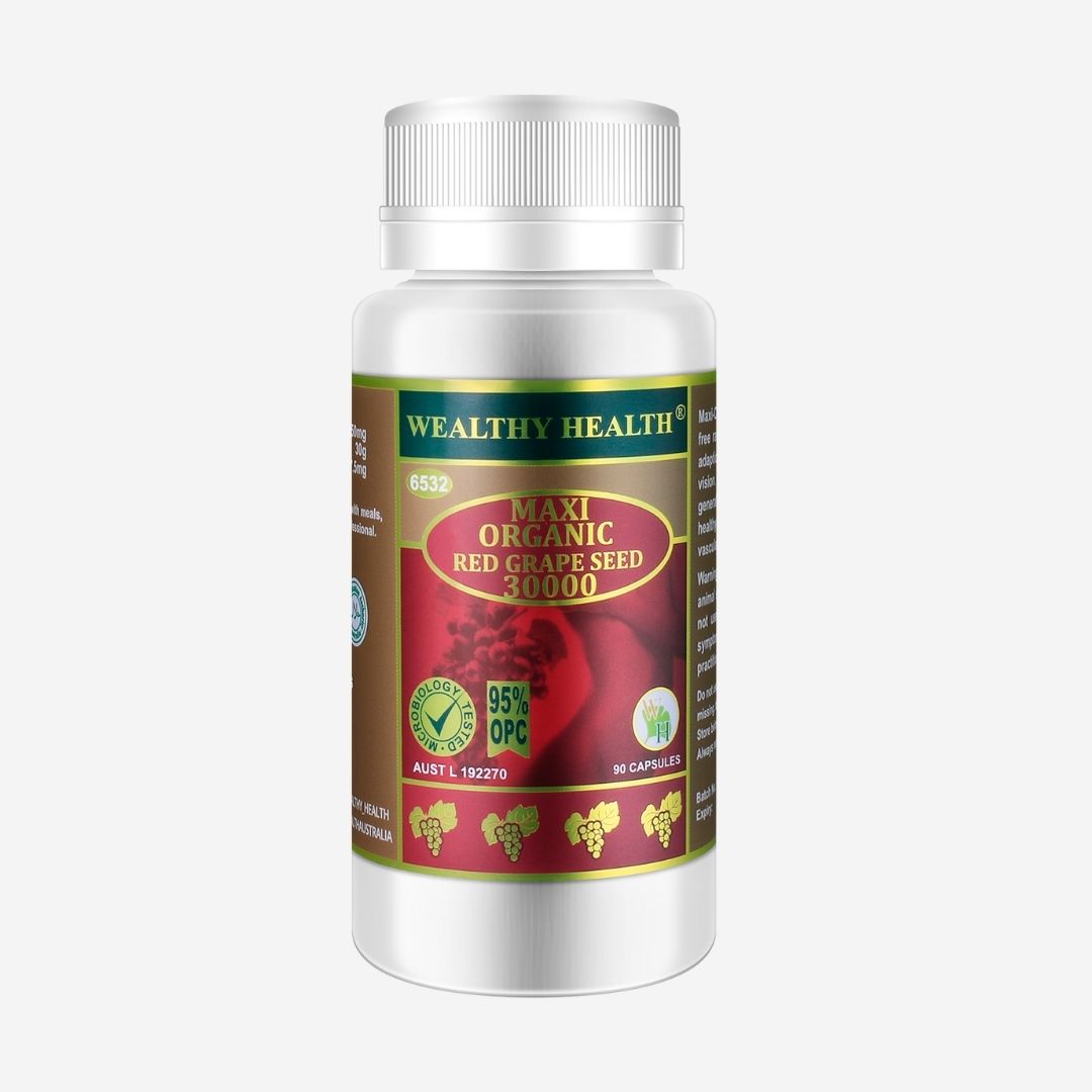 Maxi Organic Red Grape Seed Capsules 30000 image 1