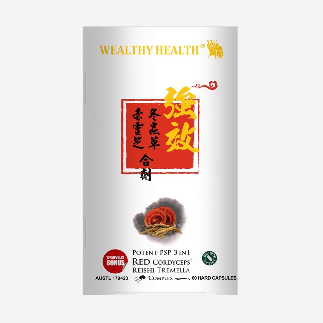 Potent PSP 3 in 1 Red Cordyceps + Reishi Tremella Complex Immune Support image 1