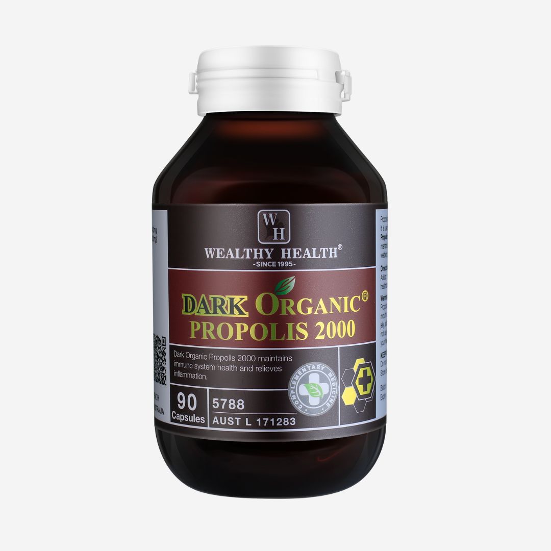 Dark Organic Propolis Capsules 2000 - 90 Capsules image 0