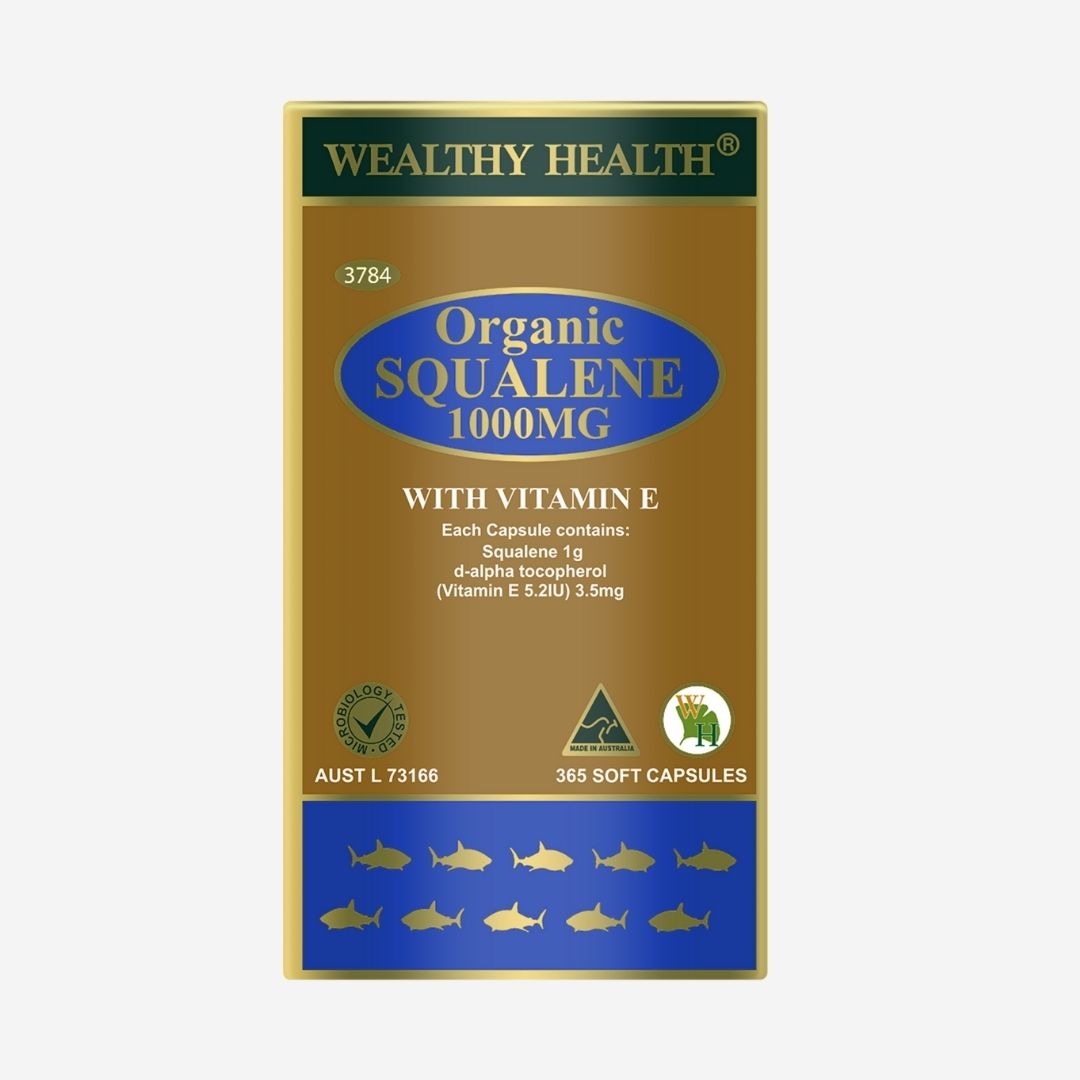 Organic Squalene 1000mg with Vitamin E image 0