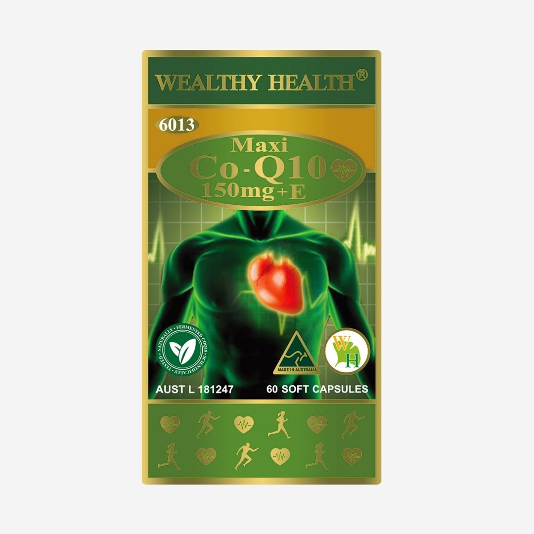 Maxi CoQ10 150mg + E Heart Health Capsules image 0